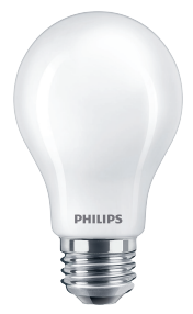 Philips 9.5A19/LED/950/FR/Glass/E26/DIM 1FB T20 578609 LED A19 Lamp 9.5W 120V 5000K Daylight 1100Lm 320 Degree Beam 90 CRI E26 Base Frosted (929003498104)
