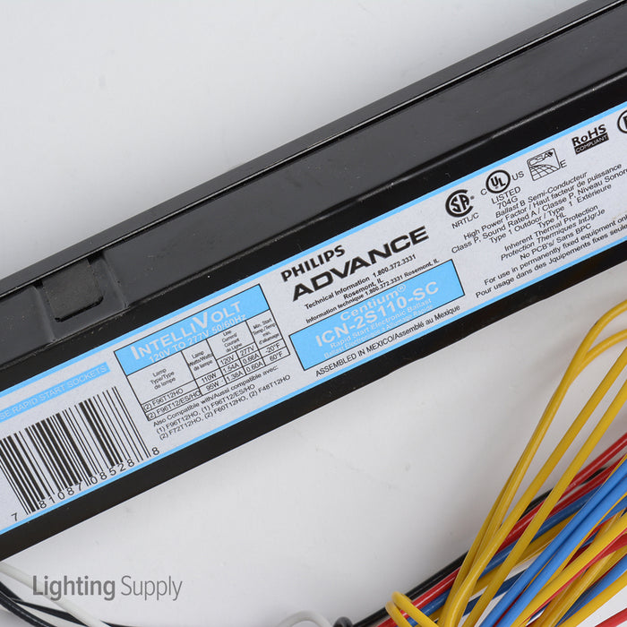Advance ICN2S110SC35I Start Electronic Fluorescent Ballast For F48T12/HO To F96T12/HO Lamps 120-277V (913701212601)