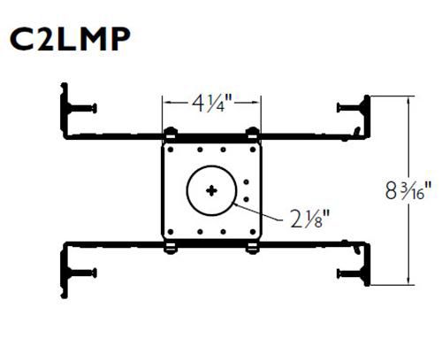 Philips Ready To Go Lightolier Calculite 2 Inch Aperture New Construction Mounting Pan (912400461268)