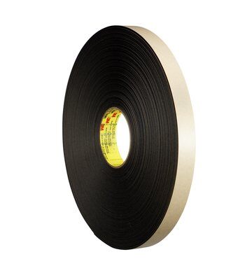 3M - 30422 Double Coated Polyethylene Foam Tape 4492B Black 1/2 Inch X 72 Yard 31 Mil (7000123708)