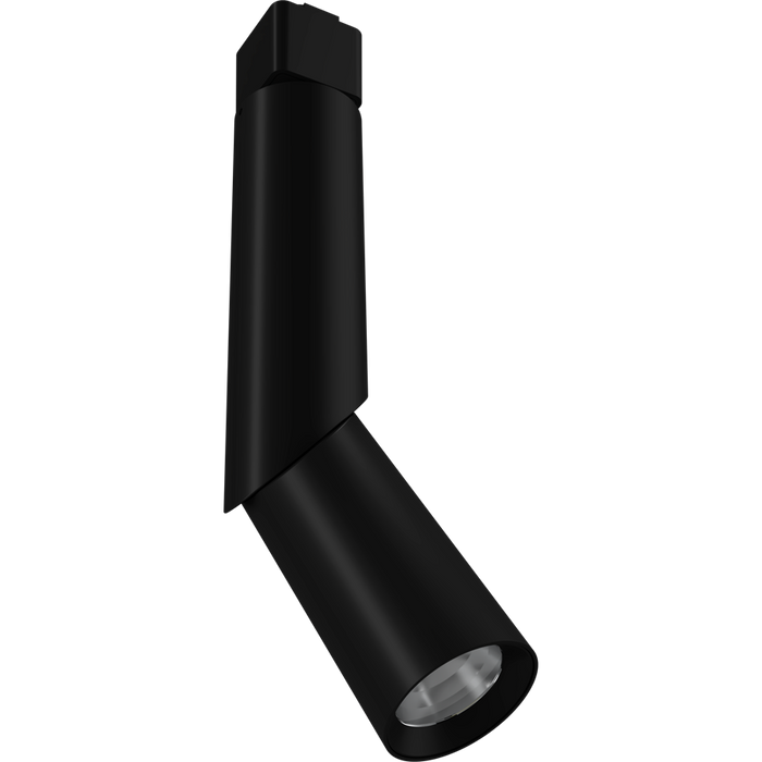 RAB PIVOT Track Light 8W CCT Selectable 3000/4000/5000K H-Track Mount 36 Degree Beam Angle Black 120V (PIVOTSB)