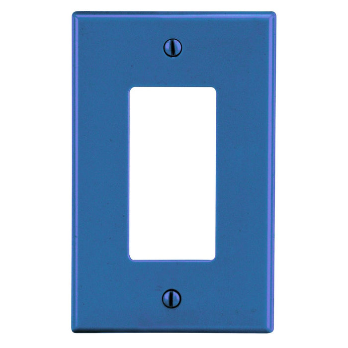 Bryant Wall Plate Mid-Size 1-Gang Decorator Blue (PJ26CBL)