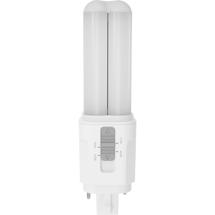 RAB LED PLC Omnidirectional Lamp GX32D Base 5.5W CCT Selectable 2700K/3000K/3500K/4000K 120-277V Type A/B (PLC-5-O-8FA-HYB-G24D)