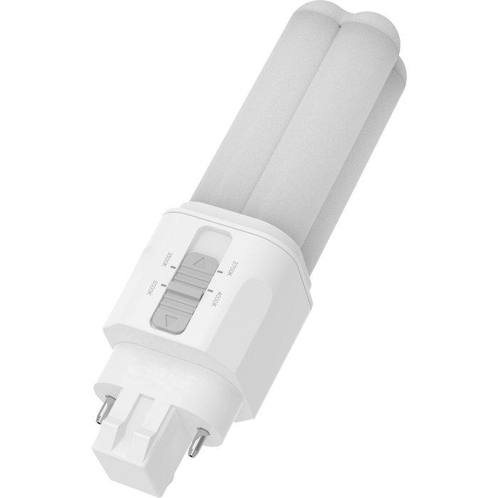 RAB LED PLC Omnidirectional Lamp GX23 Base 5.5W CCT Selectable 2700K/3000K/3500K/4000K 120-277V Type A/B (PLC-5-O-8FA-HYB-GX23)