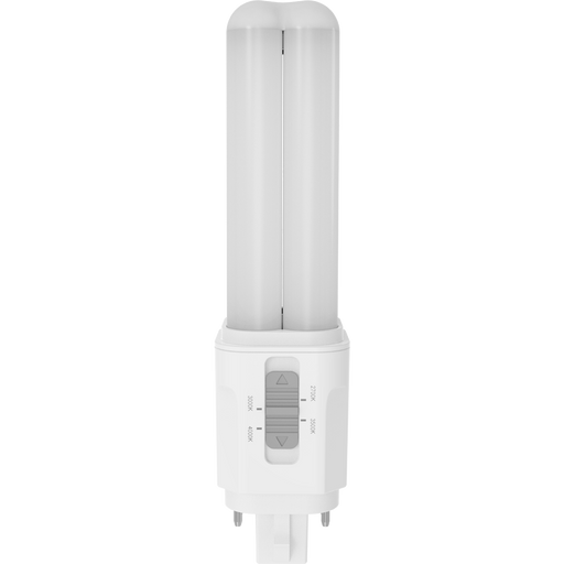 RAB LED PLC Omnidirectional Lamp G24Q Base 7W CCT Selectable 2700K/3000K/3500K/4000K 120-277V Type A/B (PLC-7-O-8FA-HYB-G24Q)