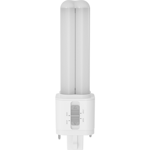 RAB LED PLC Omnidirectional Lamp GX32D Base 7W CCT Selectable 2700K/3000K/3500K/4000K 120-277V Type A/B (PLC-7-O-8FA-HYB-GX32D)