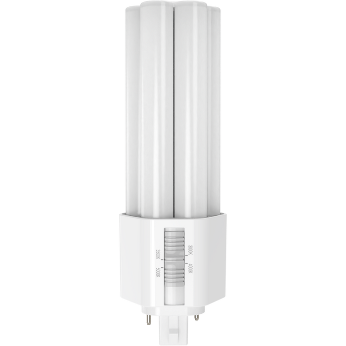 RAB PLT LED Lamp Omni Type B 15W CCT Selectable 3000K/3500K/4000K/5000K 80 CRI GX24d Base Cap (PLT-15-O-8FA-BYP)