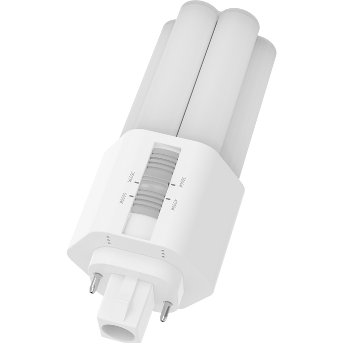 RAB 7W LED PLT Triple Tube GX24d Base CCT Selectable 2700K/3000K/3500K/4000K 120-277V Type B (PLT-7-O-8FA-BYP)