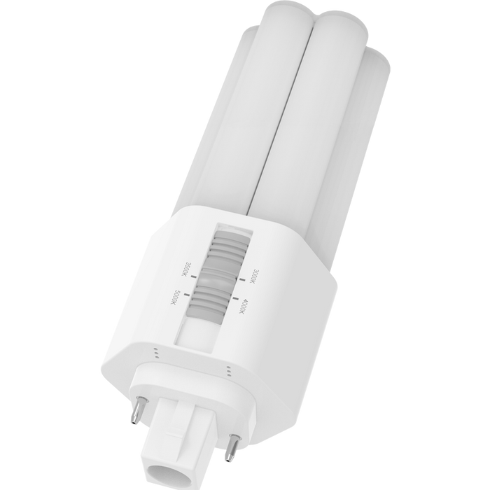 RAB 9W LED PLT Triple Tube GX24d Base CCT Selectable 2700K/3000K/3500K/4000K 120-277V Type B (PLT-9-O-8FA-BYP)