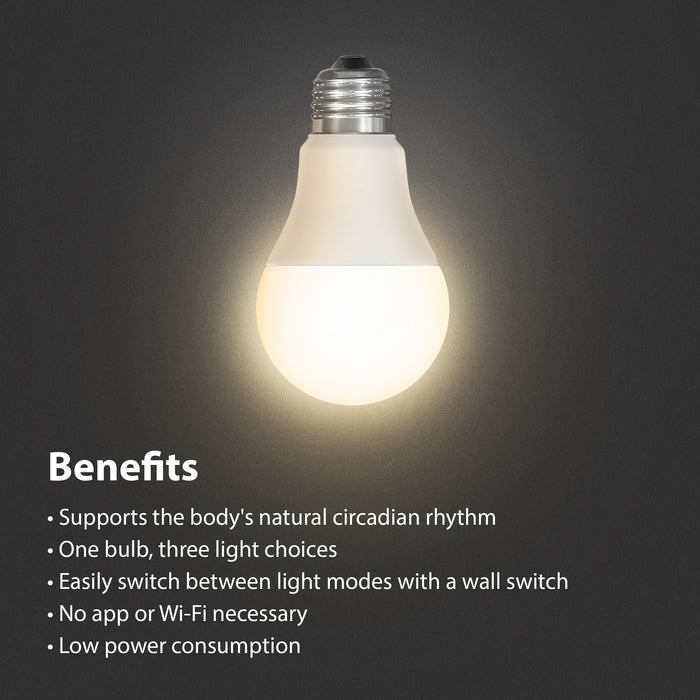 Feit Electric A19 Day And Night Circadian Plus Night Light LED Light Bulb (OM60NL2CCTCAHLTHLEDI)