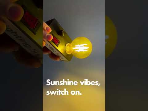 Sylvania LED4.5A19DIMYELLOWGLRP LED A19 4.5W Dimmable 15000 Life Yellow Finish (40302) - VIDEO