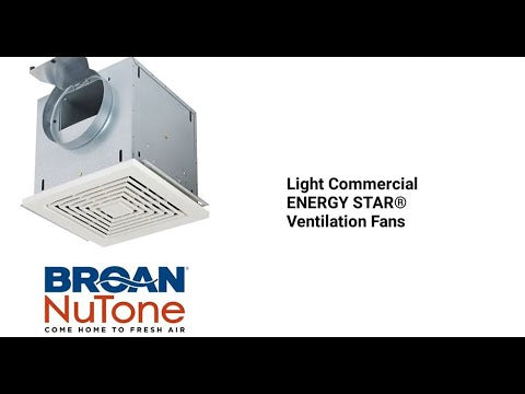 Broan-NuTone Light Commercial 207 CFM High Capacity Ceiling Mount Ventilation Fan 1.0 Sones Energy Star Certified (L150E)
