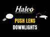 Halco LED Retrofit Slim Downlight Push Lens Video