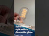 Bulbrite LED4T14/21K/FIL-NOS/CURV/SPIRAL 4W LED T14 2100K Curved Filament Spiral Bulb E26 Base Clear Dimmable (776518)