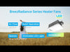 Delta Breez Low Noise Ventilating Fan/Designer Grill With 1300W Heater 80 Cfm 10.5W Single Speed 1.5 Sones (RAD80-DGL)