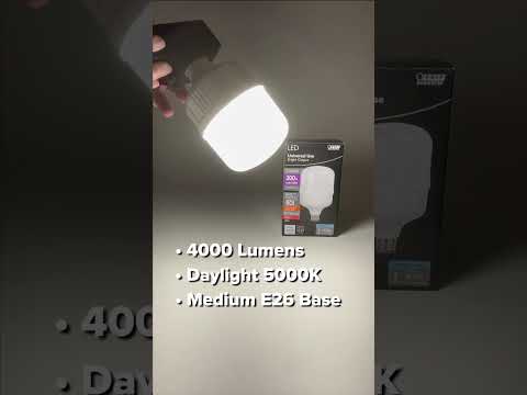 Feit Electric 35W E26 Base T100 Oversized High Lumen Daylight LED Bulb Video
