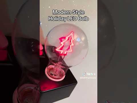 TCP A19 Shaped Filament Bulb - 0.3W 80 CRI 120V Dimmable E26 Base - Xmas Tree Red Base Down (FSA19XMTREERBD)