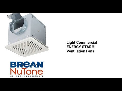 Broan-NuTone High-Capacity Light Commercial 133 CFM Ceiling Mount Ventilation Fan 0.4 Sones Energy Star Certified (L100E)