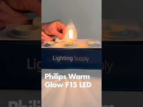 Philips 5.5F15/PER/927-922/CL/G/E26/WGX 1PF T20 572669 LED F15 Lamp 5.5W 120V 2200K-2700K Warm Glow 500Lm 300 Degree Beam 90 CRI E26 Base Clear (929002091593)