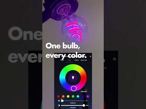 SATCO/NUVO 6W A19 LED 2700K-5000K RGB/Tunable White LED Bulb Video