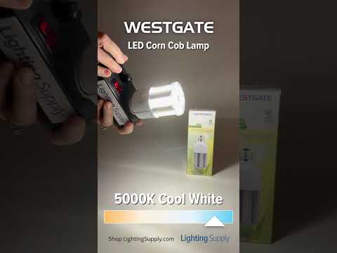 Westgate Manufacturing 12W LED Corn Lamp 1800Lm 5000K E26 AC 100-277V UL Listed (CL-EHL-12W-50K-E26)
