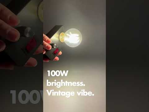RAB LED Filament Lamp A19 13.5W 100W Equivalent E26 Base 1600Lm 90 CRI 3000K Dimmable Clear (A19-13-E26-930-F-C) VIDEO