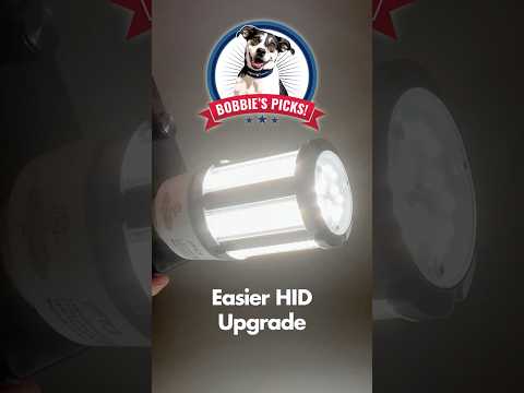 TCP LED HID Corn Cob Lamp HID75 18W Non-Dimmable 50000 Hours 75W Equivalent 5000K E26 Base 2700Lm Clear 120V (L18CCE26U50K) VIDEO