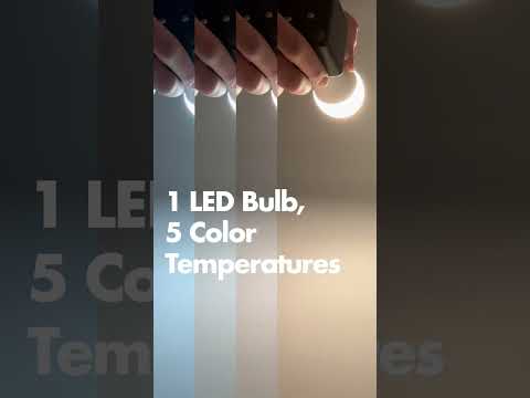 Green Creative 9A19DIM/9CCTS LED A19 Bulb E26 Base 9W CCT Selectable 2700K/3000K/3500K/4000K/5000K Enclosed 120V 92 CRI Dimmable (38344)