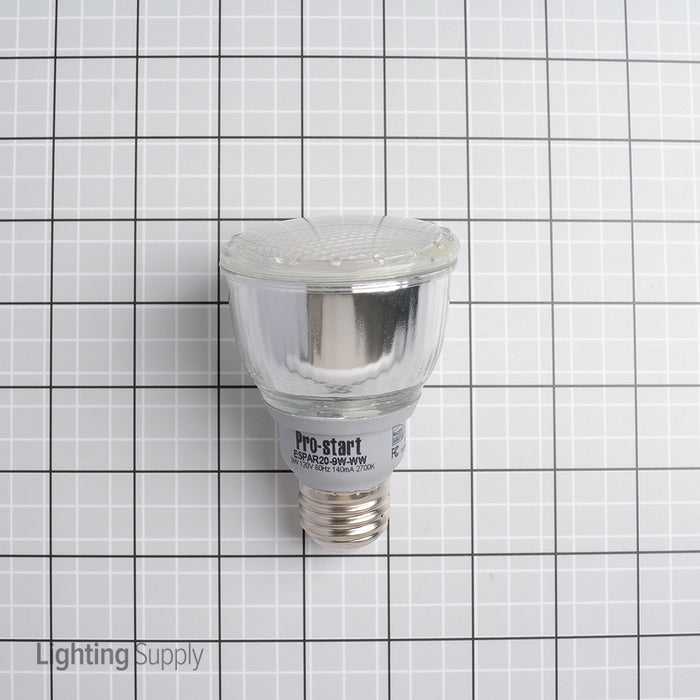 Pro-Start 9W PAR20 Compact Fluorescent 2700K 120V 82 CRI Medium E26 Base Reflector Bulb (ESPAR20-9W-WW)