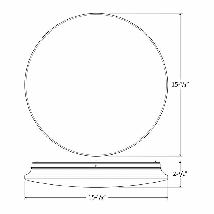 Westgate Manufacturing Flush-Mount Cloud Fixture Round 15.5 Inch 20W 1500Lm CCT Selectable 2700K/3000K/3500K/4000K/5000K (FCRB-16-MCT5)