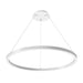 Westgate Manufacturing Round Chandelier 80W Up 80W Down Wattage/CCT Selectable 120W/160W 3000K/3500K/4000K 90 CRI 0-10V Dimming White (SRC-D48UD-MCTP)