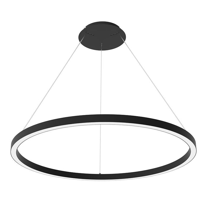Westgate Manufacturing Round Chandelier 80W Up 80W Down Tunable Wattage/CCT Selectable 120W/160W 3000K/3500K/4000K 90 CRI 0-10V Black (SRC-D48UD-MCTP-BK)