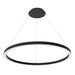 Westgate Manufacturing Round Chandelier 80W Up 80W Down Tunable Wattage/CCT Selectable 120W/160W 3000K/3500K/4000K 90 CRI 0-10V Black (SRC-D48UD-MCTP-BK)