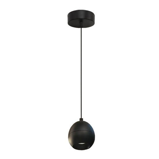 Westgate Manufacturing Modern 6 Inch Coconut Pendant Wattage/CCT Selectable 6W/9W/12W 3000K/4000K/5000K Triac/0-10V Dimming 120-277V Black (LCFK-MCTP-BK)