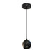 Westgate Manufacturing Modern 6 Inch Coconut Pendant Wattage/CCT Selectable 6W/9W/12W 3000K/4000K/5000K Triac/0-10V Dimming 120-277V Black (LCFK-MCTP-BK)