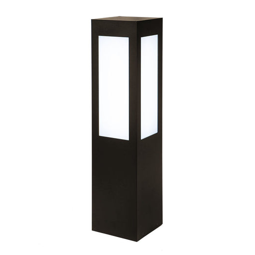 Westgate Manufacturing 26 Inch Square Bollard Long Lens Wattage/CCT Selectable 10W/18W/25W 3500K/4000K/5000K 100-277V Bronze (BOL-602-26-S-MCTP-BR)