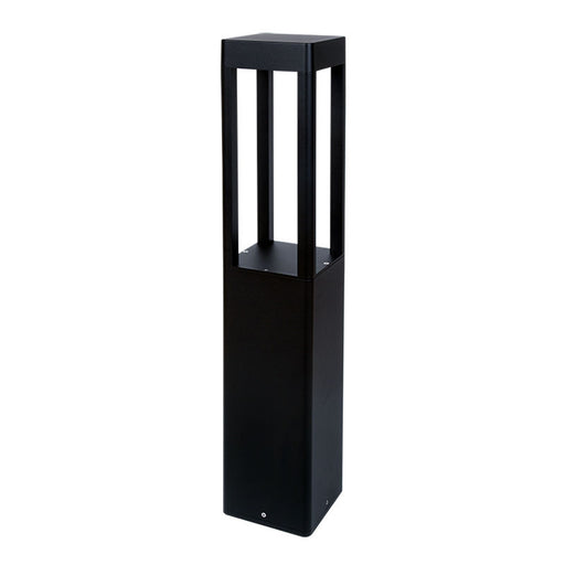 Westgate Manufacturing 32 Inch Square Bollard Open Design Wattage/CCT Selectable 10W/18W/25W 3500K/4000K/5000K 100-277V Black (BOL-608-32-S-MCTP-BK)