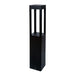 Westgate Manufacturing 32 Inch Square Bollard Open Design Wattage/CCT Selectable 10W/18W/25W 3500K/4000K/5000K 100-277V Black (BOL-608-32-S-MCTP-BK)