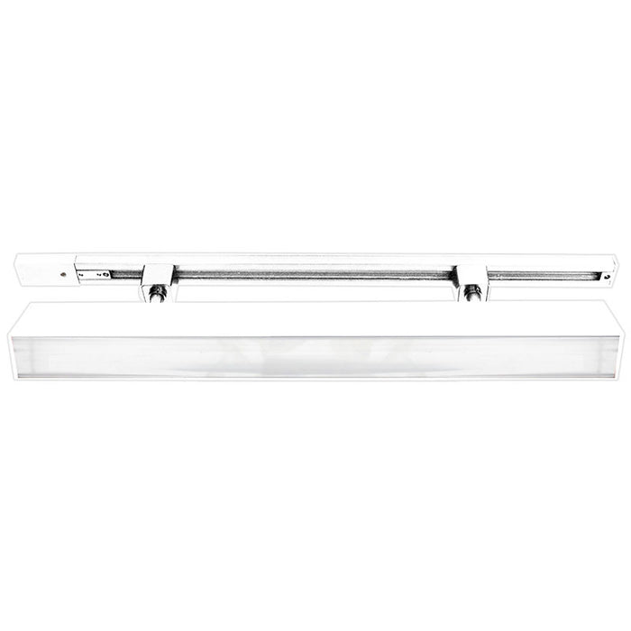 Westgate Manufacturing 1 Foot 10W Seamless Linkable LED Track Lights CCT Selectable 3000K/3500K/4000K/5000K 1100Lm 120-277V White (SCX2-1FT-10W-MCT4-D-TR)