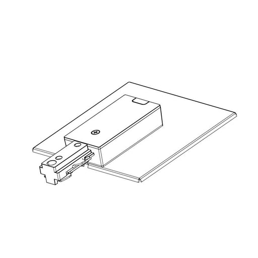 Westgate Manufacturing 3-Wire Track J-Box End Feed Kit White (TR-JBEF-WH)