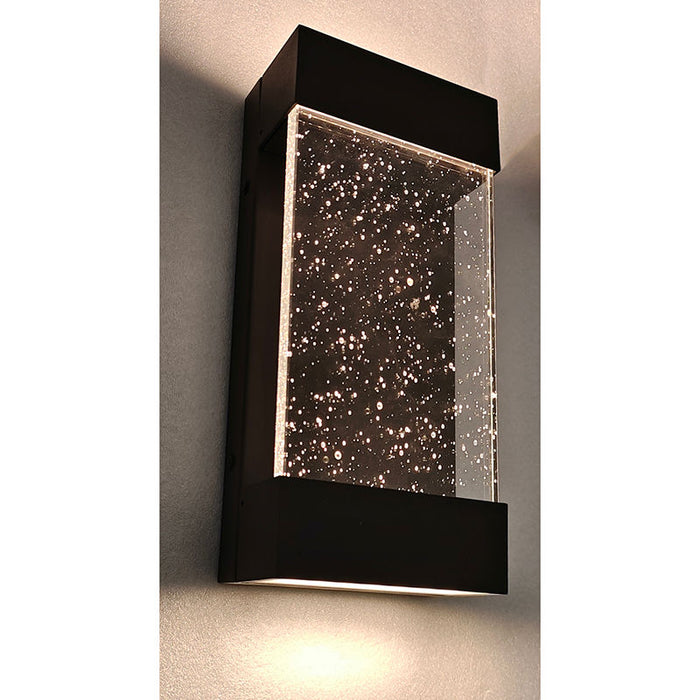 Westgate Manufacturing 12 Inch Seeded Glass Outdoor Wall Light 12W CCT Selectable 3000K/4000K/5000K 120V (LRS-SG3-MCT-ORB)