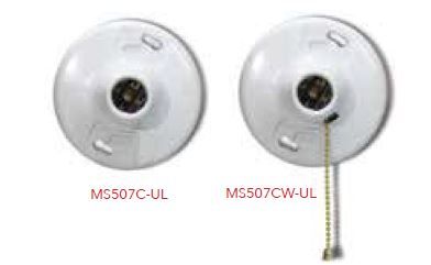 Westgate Manufacturing E26 Bakelite Keyless Lamp Holder With 2 Terminal Screws 660W/250V Rating White (MS507C-UL)