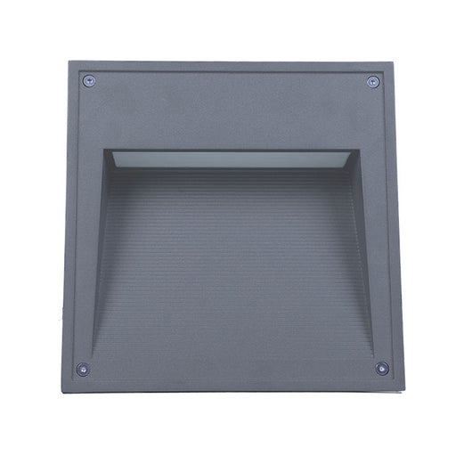 Westgate Manufacturing 10 Inch Square Step Light Wattage/CCT Selectable 10W/15W/20W 3500K/4000K/5000K 100-277V 0-10V Dimming Gray (STP-10X10-MCTP-GY)