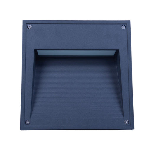 Westgate Manufacturing 10 Inch Square Step Light Wattage/CCT Selectable 10W/15W/20W 3500K/4000K/5000K 100-277V 0-10V Dimming Black (STP-10X10-MCTP-BK)