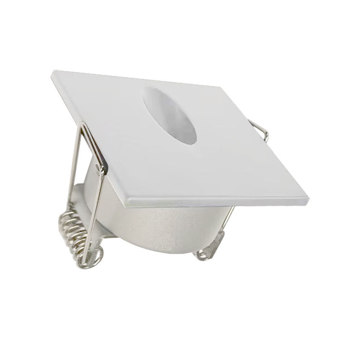 Westgate Manufacturing Mini 1-7/8 Inch Square Step Light 12V 2W AC/DC White (SLM-S1-12V-30K-WH)