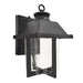Westgate Manufacturing 8 Inch Mini Square Lantern Seeded Glass 12W 650Lm CCT Selectable 3000K/4000K/5000K 120V With Photocell Black (LRS-ML-SG-MCT-P-BK)