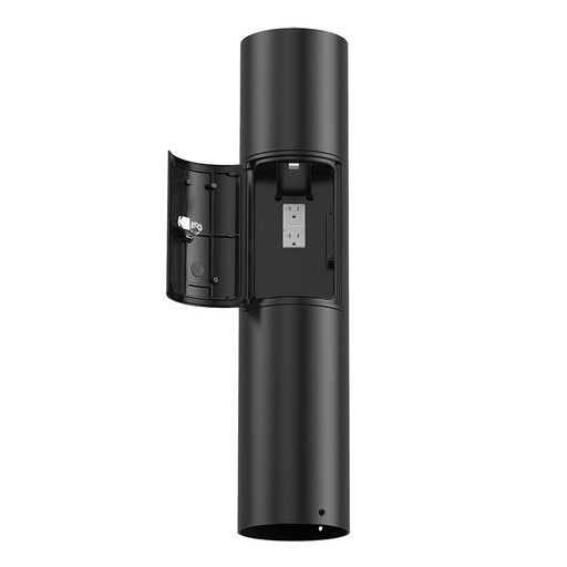Westgate Manufacturing G4 Bollard Shaft 30 Inch With GFCI Outlet Compartment Black (BOL-G4-SHAFT-30-GFCI-BK)