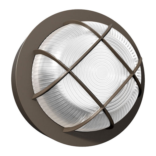 Westgate Manufacturing LED Round Dome Bulkhead Wattage/CCT Selectable 9W/12W/15W 3000K/4000K/5000K Photocell Bronze (BKRD-15W-MCTP-BR-P)