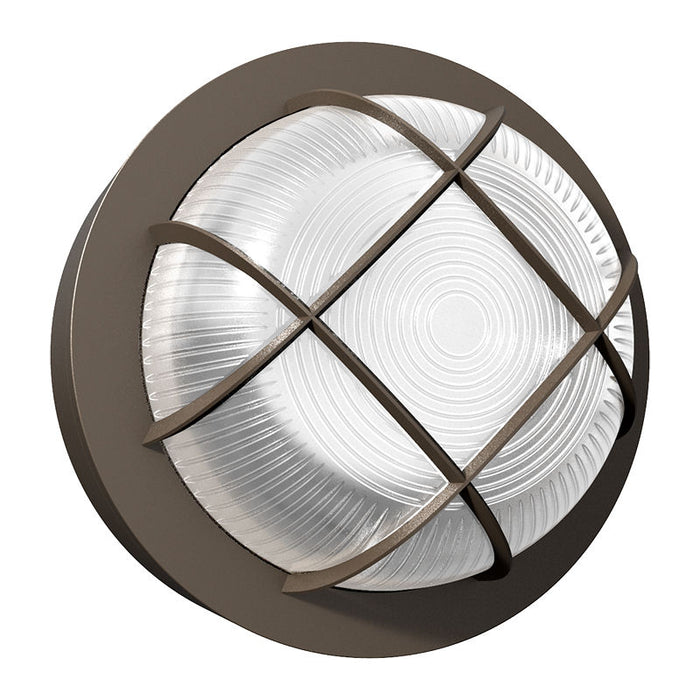 Westgate Manufacturing LED Round Dome Bulkhead Wattage/CCT Selectable 9W/12W/15W 3000K/4000K/5000K Photocell Bronze (BKRD-15W-MCTP-BR-P)