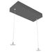 Westgate Manufacturing Adjustable 12 Foot Rectangular Canopy With Two Aircraft Cables For Linear Fixtures Up To 6 Foot Long (SCL-CSR-12FT)